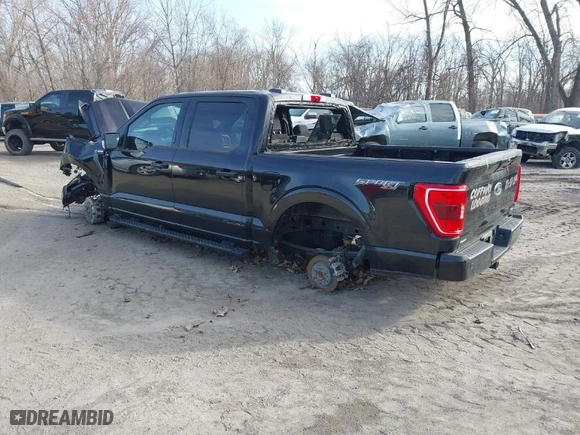 2023 Ford F-150 XL with VIN 1FTEW1EP3PKD48647, listed as a IAAI auction lot 40584659 with 50,841 mi miles. Bid and sale history available at carsss.com. Image 3.