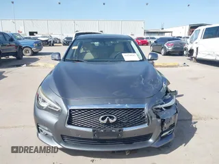 2015 Infiniti Q50 Premium with VIN JN1BV7AP8FM331055, listed as a IAAI auction lot 41828967 with 110,683 mi miles. Bid and sale history available at carsss.com. Image 12.