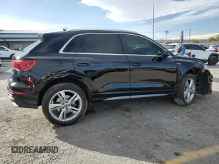 2020 Audi Q3 S line Premium with VIN WA1DECF34L1123427, listed as a Copart auction lot 44001445 with 52,799 mi miles and Salvage Title. Bid and sale history available at carsss.com. Image 3.