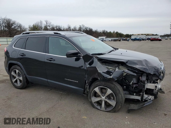 2019 Jeep Cherokee Limited with VIN 1C4PJMDX3KD400432, listed as a Copart auction lot 51340115 with 48,501 mi miles and Salvage Title. Bid and sale history available at carsss.com. Image 4.