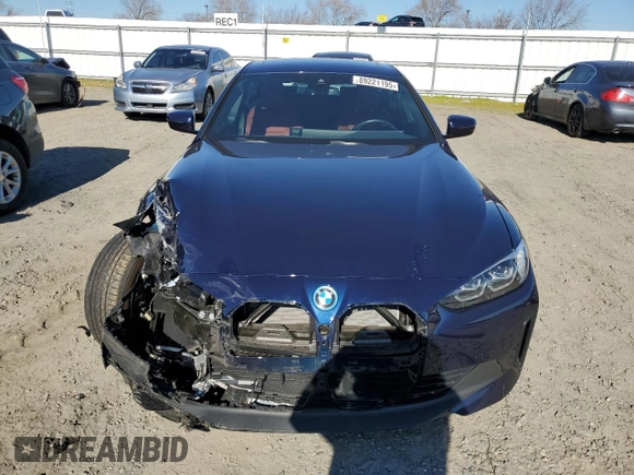 2023 BMW i4 eDrive40 z VIN WBY73AW04PFN76960, wystawiony jako Copart lot #89221195 z przebiegiem 20 365 mil mil oraz Szkoda całkowita • Salvage title. Historia ofert i sprzedaży dostępna na DreamBid. Obrazek 5.