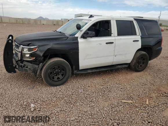2017 Chevrolet Tahoe Commercial with VIN 1GNLCDEC4HR219881, listed as a Copart auction lot 50574145 with 115,700 mi miles and Salvage title. Bid and sale history available at DreamBid. Image 1.