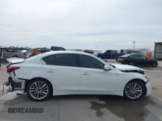 2021 Infiniti Q50 3.0t LUXE with VIN JN1EV7BP8MM706340, listed as a IAAI auction lot 41741217 with 63,212 mi miles. Bid and sale history available at carsss.com. Image 13.
