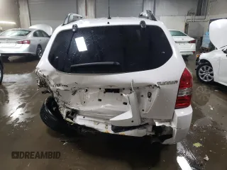 2008 Hyundai Tucson GLS with VIN KM8JM12B88U815558, listed as a Copart auction lot 41873865 with 194,378 mi miles and Salvage Title. Bid and sale history available at DreamBid. Image 6.