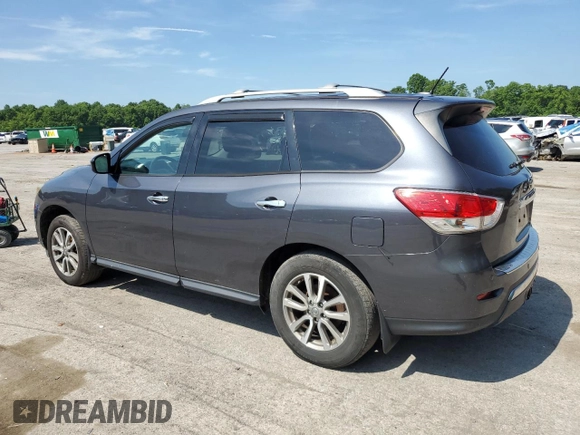 2014 Nissan Pathfinder Platinum with VIN 5N1AR2MM0EC653996, listed as a Copart auction lot 62788795 with 128,456 mi miles and Clean title. Bid and sale history available at DreamBid. Image 2.