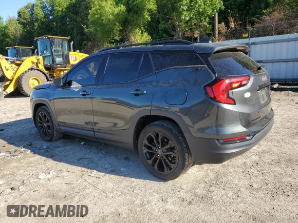 2020 GMC Terrain SLT with VIN 3GKALPEV9LL191177, listed as a Copart auction lot 57800395 with 69,400 mi miles and Salvage title. Bid and sale history available at DreamBid. Image 2.