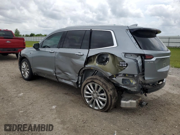 2024 Cadillac XT6 FWD Premium Luxury with VIN 1GYKPCRS2RZ741375, listed as a Copart auction lot 54308865 with 9,932 mi miles and Salvage title. Bid and sale history available at DreamBid. Image 2.