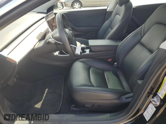 2018 Tesla Model 3 Long Range Battery with VIN 5YJ3E1EB1JF186827, listed as a Copart auction lot 51179535 with 53,649 mi miles and Salvage Title. Bid and sale history available at DreamBid. Image 7.