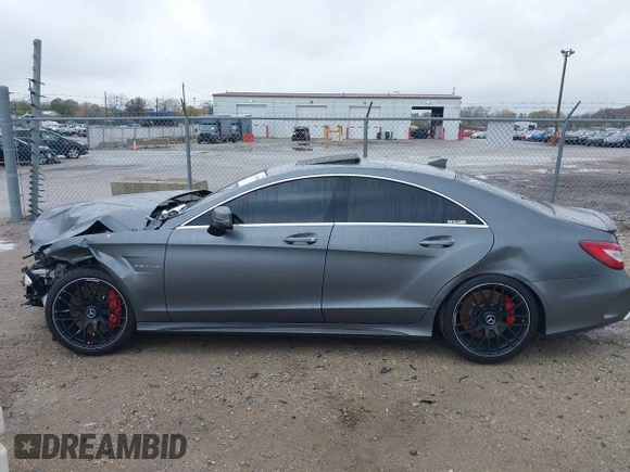 2017 Mercedes-Benz CLS-Class CLS 63 AMG S-Model with VIN WDDLJ7GB9HA193898, listed as a IAAI auction lot 40832916 with 99,851 mi miles. Bid and sale history available at carsss.com. Image 14.