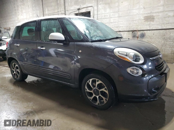 2014 FIAT 500L Easy with VIN ZFBCFABH4EZ015157, listed as a Copart auction lot 53184395 with 111,873 mi miles and Clean Title. Bid and sale history available at carsss.com. Image 4.
