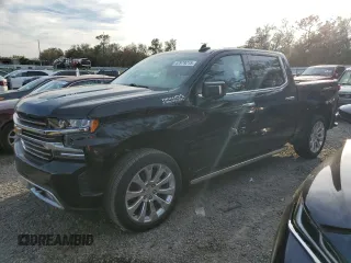 2022 Chevrolet Silverado 1500 High Country with VIN 1GCUYHEL6NZ147969, listed as a Copart auction lot 42979215 with Not Provided miles and Salvage Title. Bid and sale history available at DreamBid. Image 1.