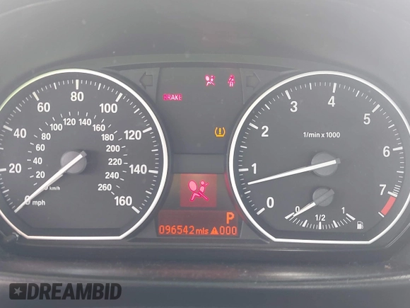 2009 BMW 1 Series 128i with VIN WBAUL73509VJ75662, listed as a IAAI auction lot 42639936 with 96,542 mi miles and . Bid and sale history available at DreamBid. Image 7.