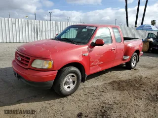 2003 Ford F-150 XL with VIN 1FTRX07213KB93777, listed as a Copart auction lot 46950285 with 176,332 mi miles and Salvage Title. Bid and sale history available at carsss.com. Image 1.