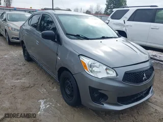 2020 Mitsubishi Mirage G4 ES with VIN ML32F3FJ9LHF08407, listed as a IAAI auction lot 41380079 with 57,292 mi miles. Bid and sale history available at carsss.com. Image 1.