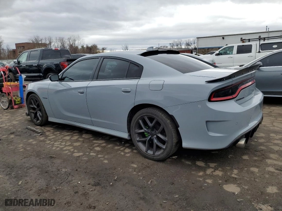 2021 Dodge Charger R/T with VIN 2C3CDXCT7MH557493, listed as a Copart auction lot 48149585 with 25,962 mi miles and Salvage Title. Bid and sale history available at carsss.com. Image 2.