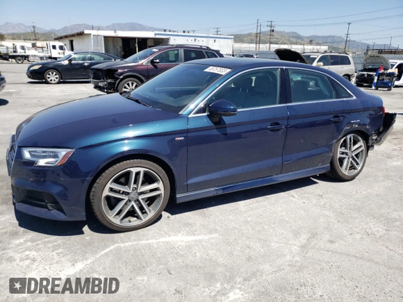 2018 Audi A3 Sedan Premium Plus with VIN WAUJ8GFF8J1040773, listed as a Copart auction lot 49757833 with 47,628 mi miles. Bid and sale history available at carsss.com. Image 1.
