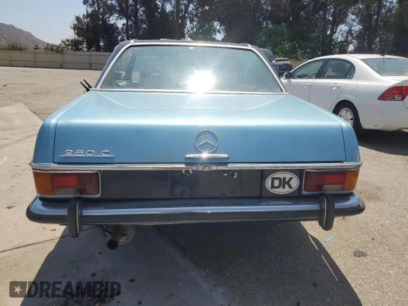 1973 Mercedes-Benz C z VIN 11407312001252, wystawiony jako Copart lot #64878085 z przebiegiem 75 146 mil mil oraz Czysty tytuł • Clean title. Historia ofert i sprzedaży dostępna na DreamBid. Obrazek 6.