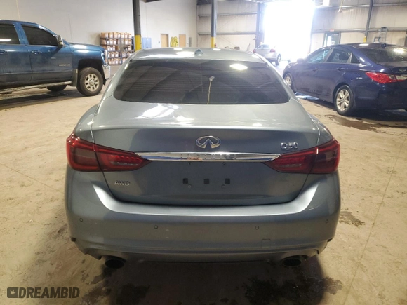 2018 Infiniti Q50 3.0t SPORT with VIN JN1EV7AR7JM444485, listed as a Copart auction lot 51167575 with NaN miles and Salvage Title. Bid and sale history available at carsss.com. Image 6.
