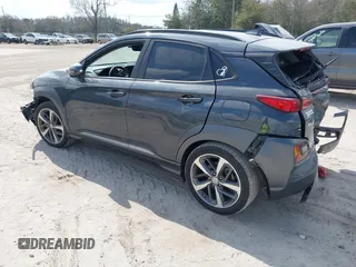2021 Hyundai Kona Limited with VIN KM8K33A56MU662901, listed as a IAAI auction lot 41553810 with 35,304 mi miles. Bid and sale history available at carsss.com. Image 3.
