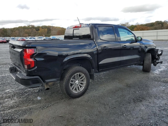 2023 Chevrolet Colorado 2WD LT with VIN 1GCGSCEC7P1135638, listed as a Copart auction lot 79546414 with 38,968 mi miles and Salvage Title. Bid and sale history available at carsss.com. Image 3.