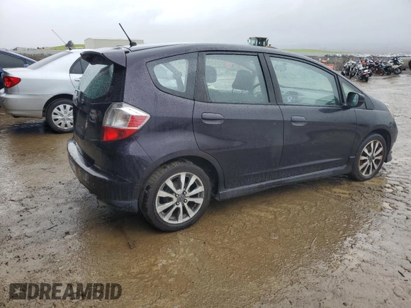 2013 Honda Fit Sport with VIN JHMGE8H50DC006608, listed as a Copart auction lot 44810935 with 96,280 mi miles and Salvage Title. Bid and sale history available at carsss.com. Image 3.