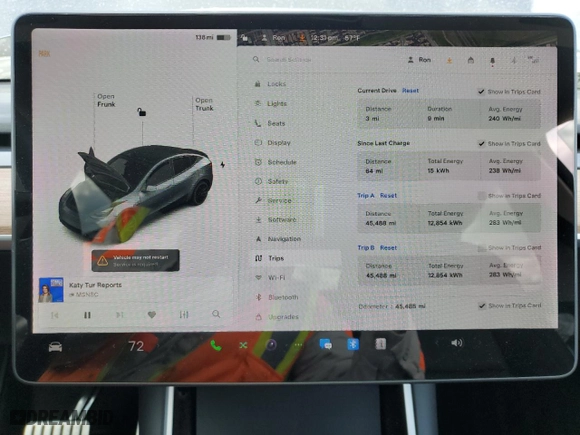 2020 Tesla Model Y Long Range with VIN 5YJYGDEF3LF016427, listed as a Copart auction lot 47895035 with NaN miles and Salvage Title. Bid and sale history available at carsss.com. Image 9.