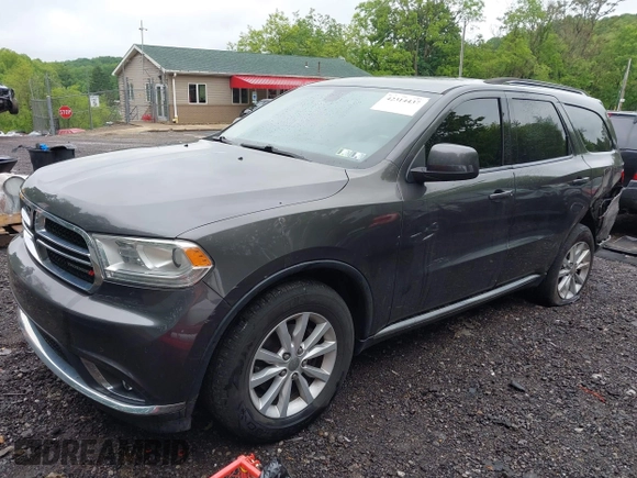 2015 Dodge Durango SXT with VIN 1C4RDJAG6FC177561, listed as a IAAI auction lot 42314437 with 104,898 mi miles and . Bid and sale history available at DreamBid. Image 2.