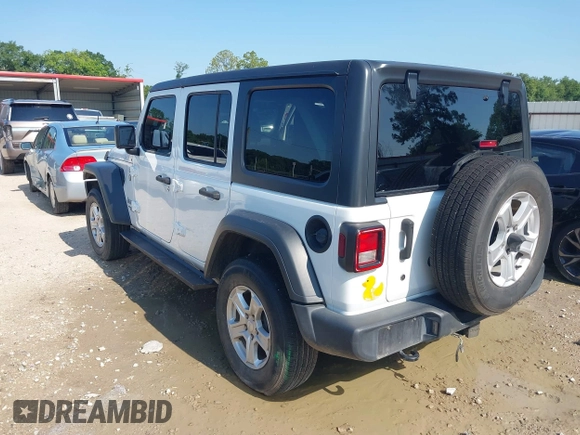 2020 Jeep Wrangler Unlimited Sport S with VIN 1C4HJXDG9LW237507, listed as a IAAI auction lot 42377928 with 48,217 mi miles and . Bid and sale history available at DreamBid. Image 3.