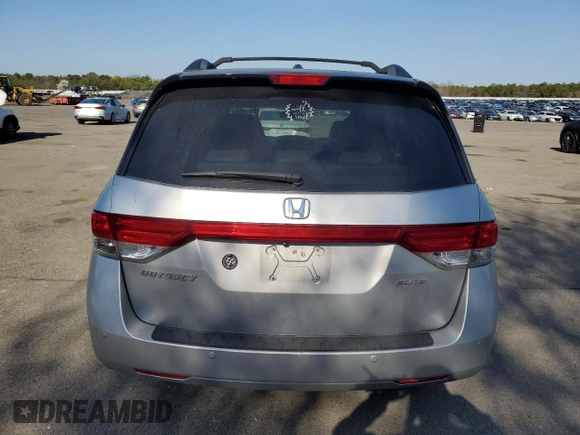 2014 Honda Odyssey Touring with VIN 5FNRL5H94EB094357, listed as a Copart auction lot 53930635 with 210,448 mi miles and Salvage Title. Bid and sale history available at carsss.com. Image 6.