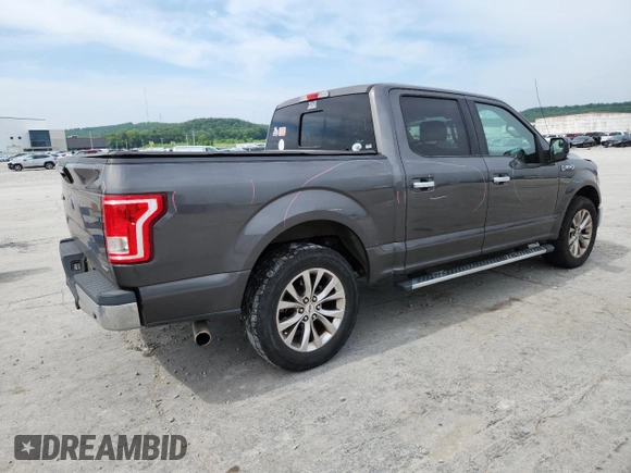 2015 Ford F-150 XL with VIN 1FTEW1CF7FKE55998, listed as a Copart auction lot 60543075 with 95,808 mi miles and Salvage title. Bid and sale history available at DreamBid. Image 3.