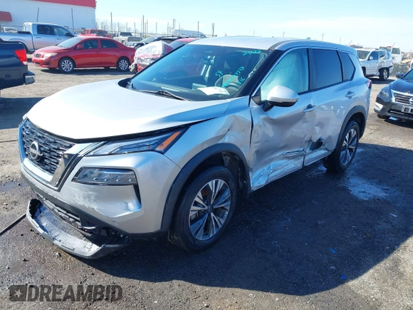 2022 Nissan Rogue SV with VIN 5N1BT3BB6NC693707, listed as a IAAI auction lot 41547713 with 53,949 mi miles. Bid and sale history available at carsss.com. Image 20.