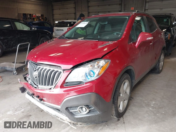 2015 Buick Encore Convenience with VIN KL4CJFSB4FB264728, listed as a IAAI auction lot 41690691 with 101,731 mi miles. Bid and sale history available at carsss.com. Image 17.