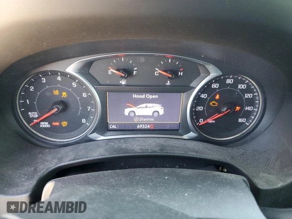 2022 GMC Terrain SLE with VIN 3GKALMEV6NL177075, listed as a Copart auction lot 45556015 with 69,324 mi miles and Salvage Title. Bid and sale history available at carsss.com. Image 9.