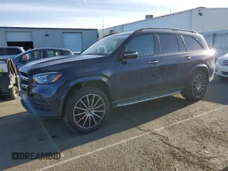 2021 Mercedes-Benz GLS with VIN 4JGFF8GE1MA522222, listed as a Copart auction lot 86919664 with 52,569 mi miles and Salvage Title. Bid and sale history available at carsss.com. Image 1.