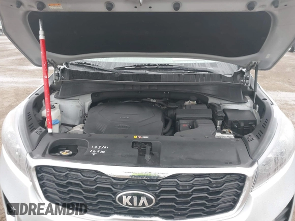 2019 Kia Sorento LX V6 with VIN 5XYPG4A51KG495866, listed as a IAAI auction lot 41599328 with 161,807 mi miles. Bid and sale history available at carsss.com. Image 10.