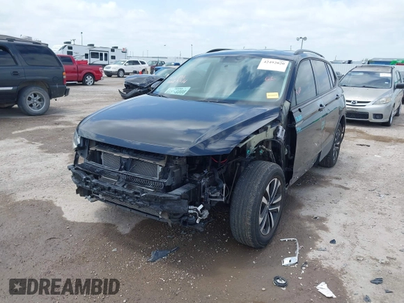 2022 Volkswagen Tiguan S with VIN 3VV0B7AX7NM137070, listed as a IAAI auction lot 42492020 with 24,396 mi miles and . Bid and sale history available at DreamBid. Image 6.