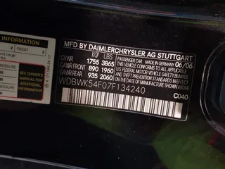 2007 Mercedes-Benz SLK 280 с VIN WDBWK54F07F134240, выставлен на аукционе IAAI как лот 42803703 с пробегом 132 146 миль миль и . История ставок и продаж доступна на DreamBid. Изображение 9.