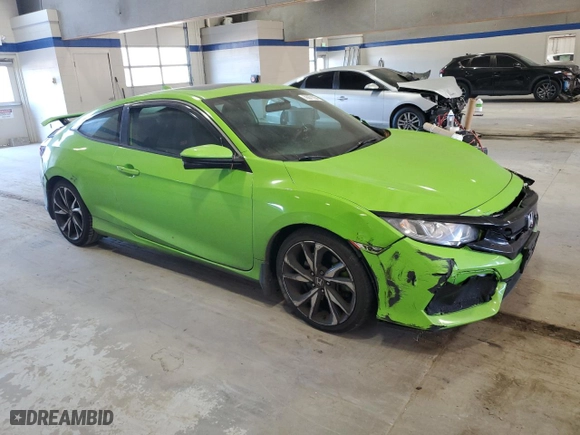 2018 Honda Civic Si Coupe with VIN 2HGFC3A52JH751001, listed as a Copart auction lot 76071634 with 112,879 mi miles and Salvage Title. Bid and sale history available at carsss.com. Image 4.