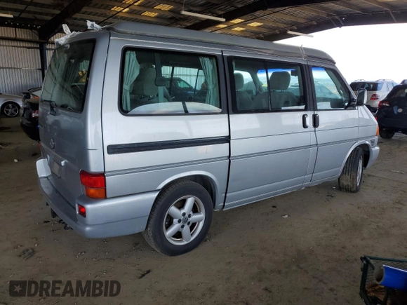 2002 Volkswagen EuroVan MV with VIN WV2NB47082H069960, listed as a Copart auction lot 45790435 with 203,008 mi miles and Salvage Title. Bid and sale history available at DreamBid. Image 3.