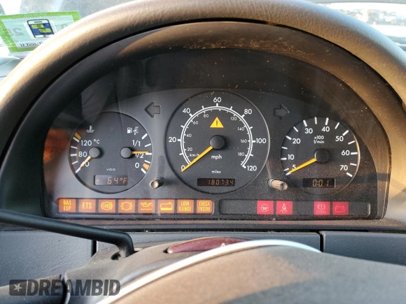 1999 Mercedes-Benz M-Class with VIN 4JGAB54E3XA092934, listed as a Copart auction lot 80631164 with 180,734 mi miles and Salvage Title. Bid and sale history available at carsss.com. Image 9.