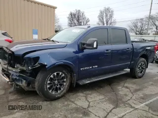 2018 Nissan Titan Pro-4X z VIN 1N6AA1E55JN505223, wystawiony jako Copart lot #85542844 z przebiegiem 113 601 mil mil oraz Szkoda całkowita • Salvage title. Historia ofert i sprzedaży dostępna na DreamBid. Obrazek 10.