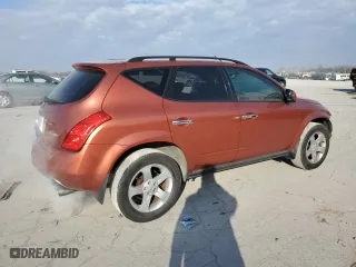 2004 Nissan Murano SL with VIN JN8AZ08W74W324931, listed as a Copart auction lot 42243905 with 102,908 mi miles and Salvage Title. Bid and sale history available at carsss.com. Image 3.