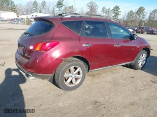2010 Nissan Murano SL with VIN JN8AZ1MW3AW124863, listed as a IAAI auction lot 41670932 with 221,730 mi miles. Bid and sale history available at carsss.com. Image 4.