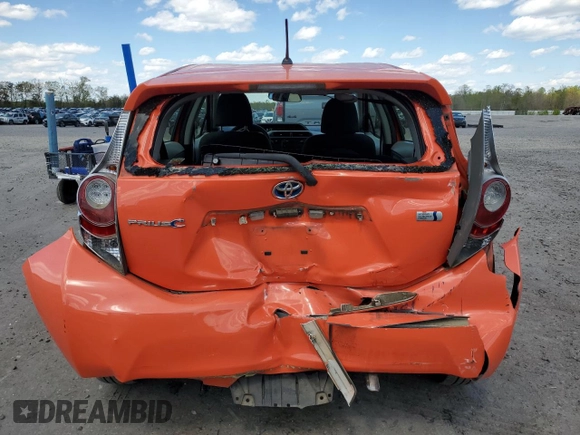 2012 Toyota Prius c One with VIN JTDKDTB35C1030051, listed as a Copart auction lot 52895065 with 94,529 mi miles and Salvage Title. Bid and sale history available at carsss.com. Image 6.