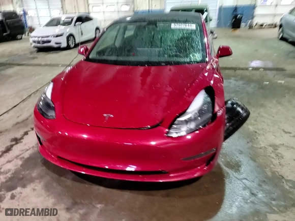 2023 Tesla Model 3 with VIN 5YJ3E1EA1PF603590, listed as a Copart auction lot 82922644 with 27,370 mi miles and Non Repairable. Bid and sale history available at carsss.com. Image 13.