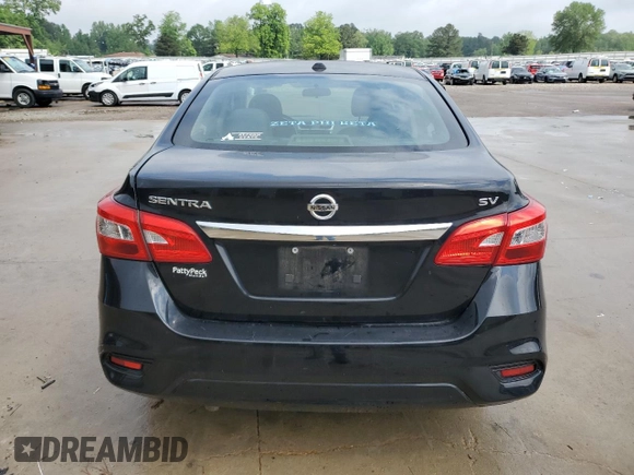 2019 Nissan Sentra SV with VIN 3N1AB7AP7KL627077, listed as a Copart auction lot 53844145 with 103,295 mi miles and Salvage Title. Bid and sale history available at DreamBid. Image 6.