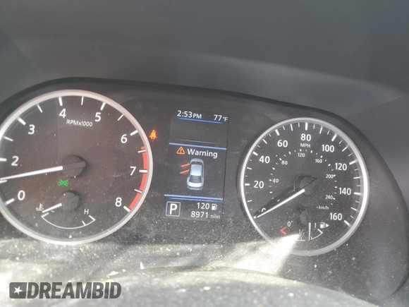 2020 Nissan Sentra S with VIN 3N1AB8BV5LY299889, listed as a Copart auction lot 52877605 with 8,971 mi miles and Salvage Title. Bid and sale history available at carsss.com. Image 9.