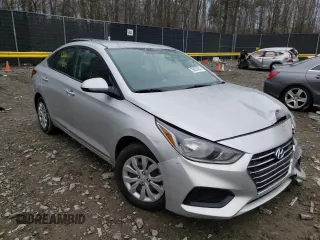 2019 Hyundai Accent SE with VIN 3KPC24A3XKE065374, listed as a Copart auction lot 59446053 with 50,555 mi miles. Bid and sale history available at carsss.com. Image 1.