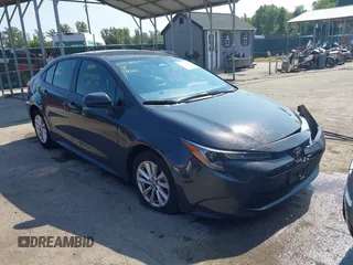 2023 Toyota Corolla LE with VIN JTDB4MEE6P3003566, listed as a IAAI auction lot 40378200 with 42,837 mi miles. Bid and sale history available at carsss.com. Image 1.