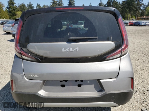 2023 Kia Soul LX with VIN KNDJ23AU6P7844417, listed as a Copart auction lot 55139825 with 27,648 mi miles and Salvage Title. Bid and sale history available at carsss.com. Image 6.